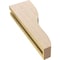 Ekena Millwork 3"W x 6"D x 18"H Thin Greensboro Rough Cedar Woodgrain TimberThane Corbel, Primed Tan CORUR03X06X18GRNRCPR - alternate 3